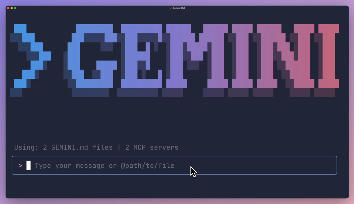 Gemini CLI screenshot 1