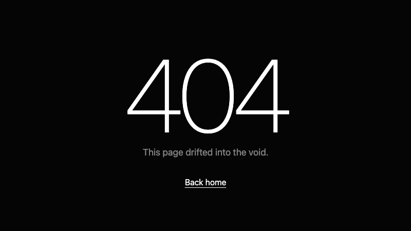 404 Lost Page screenshot 1