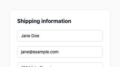 Checkout Form