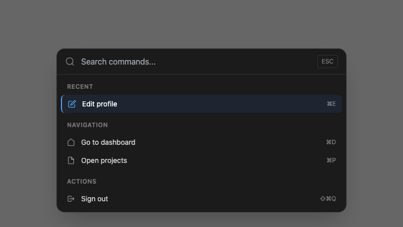 Command Menu Overlay screenshot 1