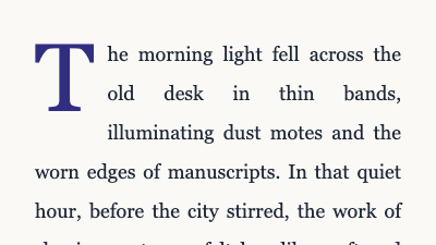 Drop Cap Paragraph
