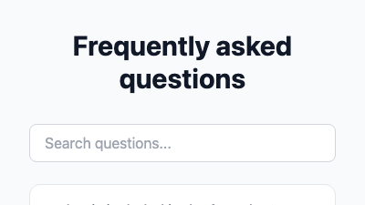 FAQ Accordion