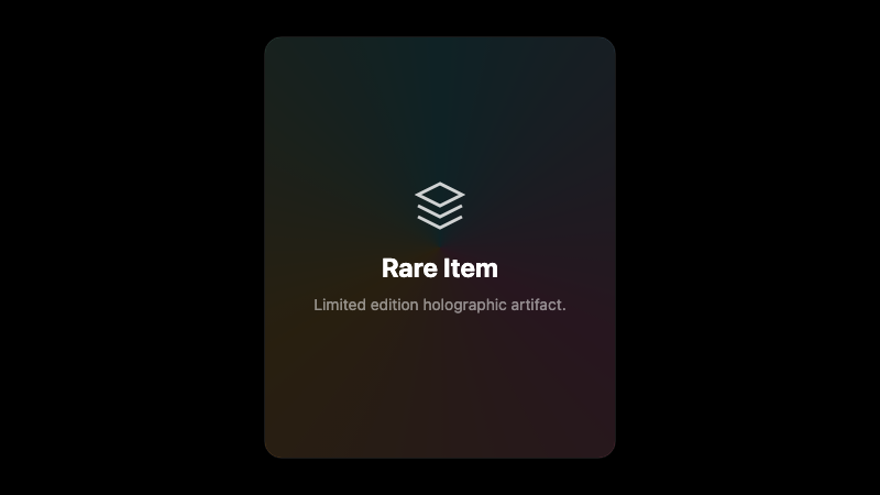 Holographic Card screenshot 1