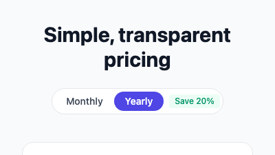 Pricing Table