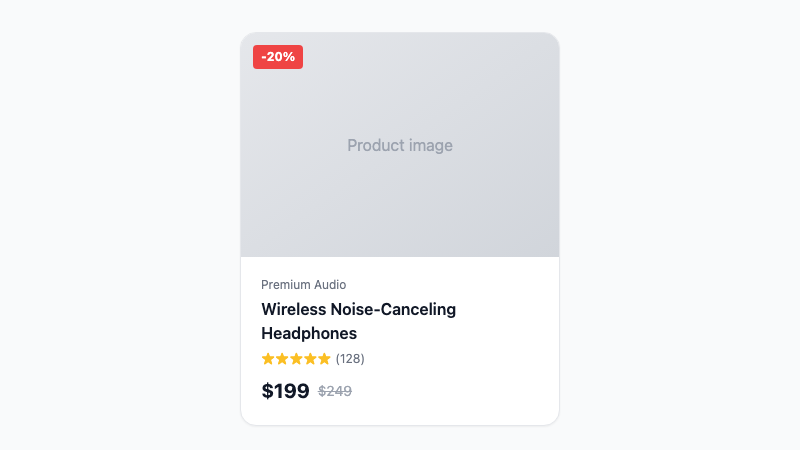 E-commerce Product Card screenshot 1