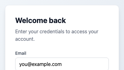 Responsive Auth Form