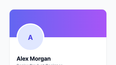 User Profile Card